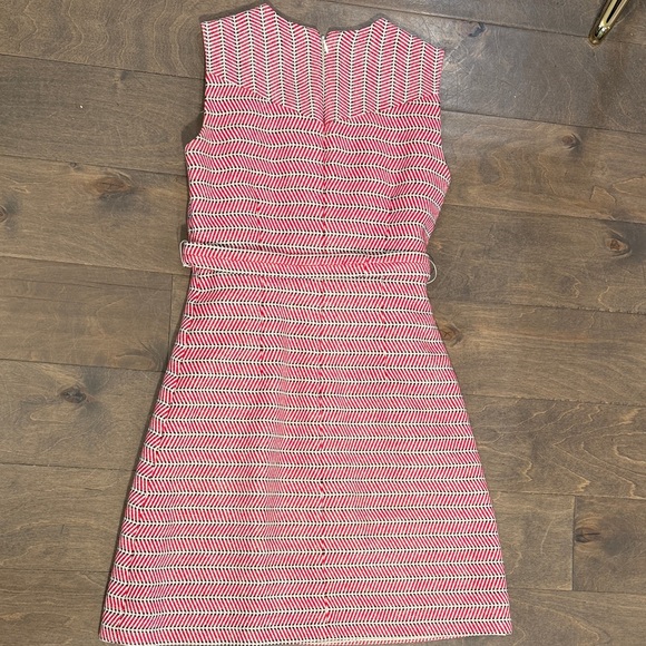 J. Crew Striped Pink and Cream Midi Dress - Picture 6 of 7